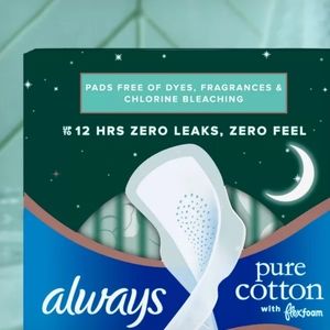 Always pure cotton with flex foam 💪